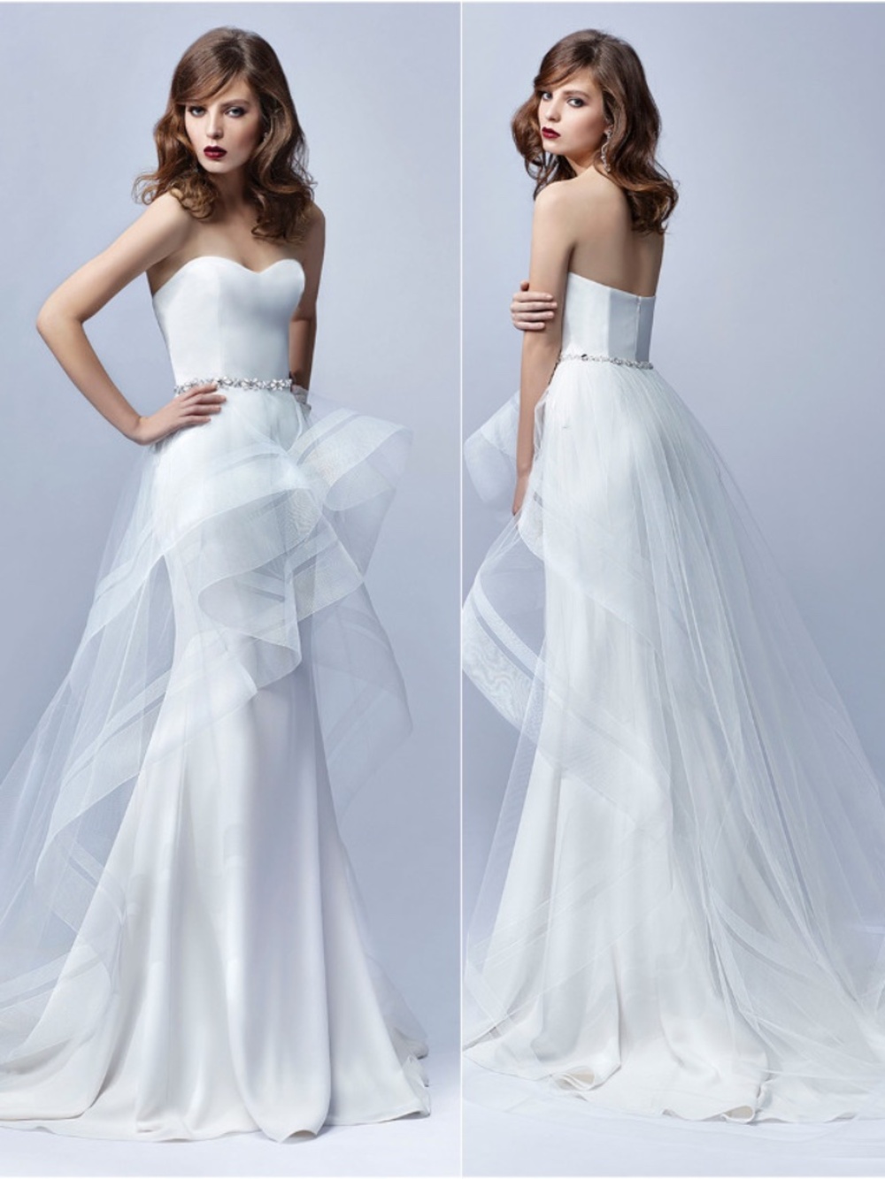 Tulle bridal overskirt (Enzoani)